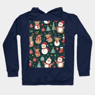 Santa claus Christmas Pattern Hoodie